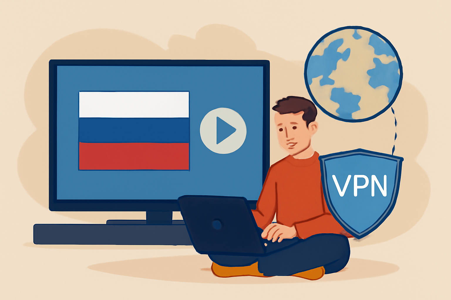 Как смотреть русское телевидение за границей: преимущества использования VPN