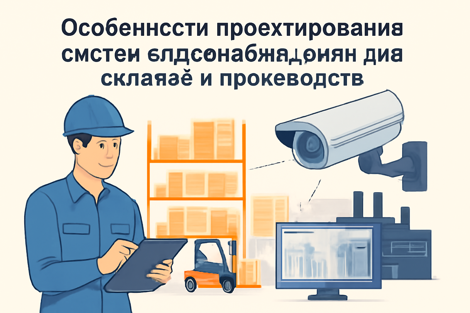 Особенности проектирования систем видеонаблюдения для складов и производств